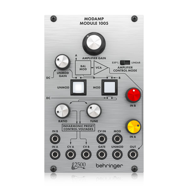 behringer MODAMP MODULE 1005 gyűrűmodulátor és VCA-modul az Eurorack használati
