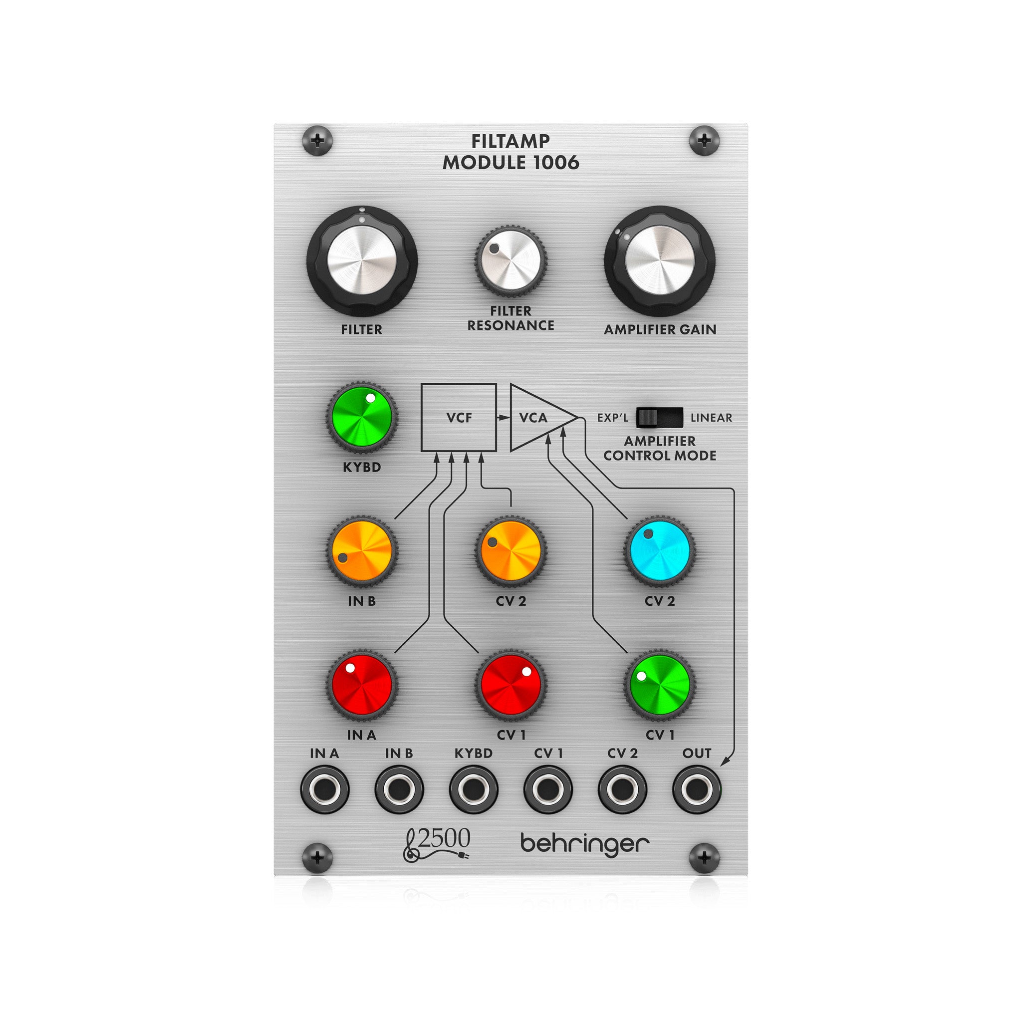 Behringer 1006 Filtamp 24 dB Low-Pass VCF and VCA Eurorack Module