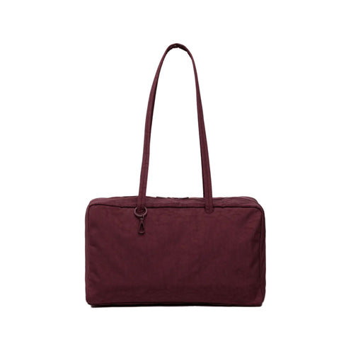 Baggu Medium Nylon Bowler Bag, Mahogany