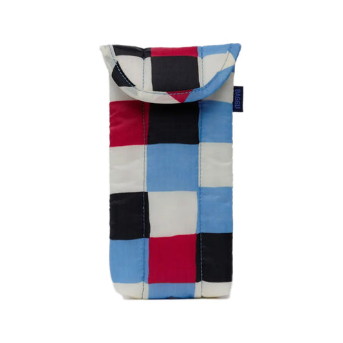 Baggu Puffy Glasses Sleeve, Painted Check