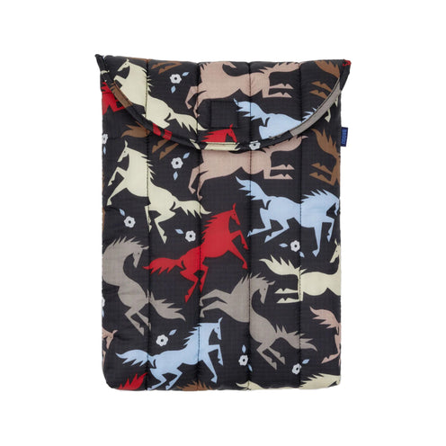 Baggu Puffy 13/14 inch Laptop Sleeve, Horse Cut-Outs