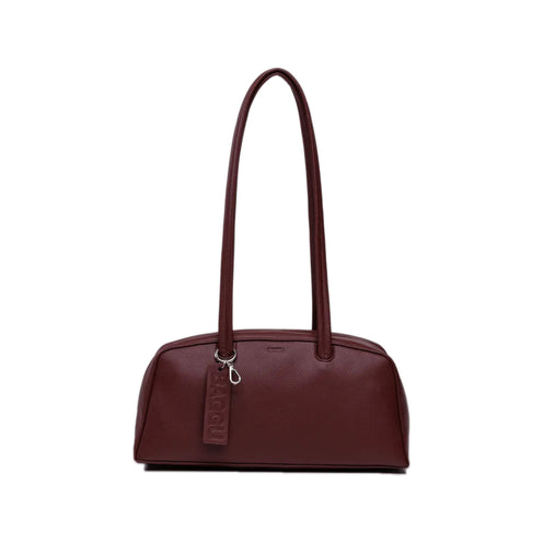Baggu Recycled Leather Bowler Bag, Mahogany