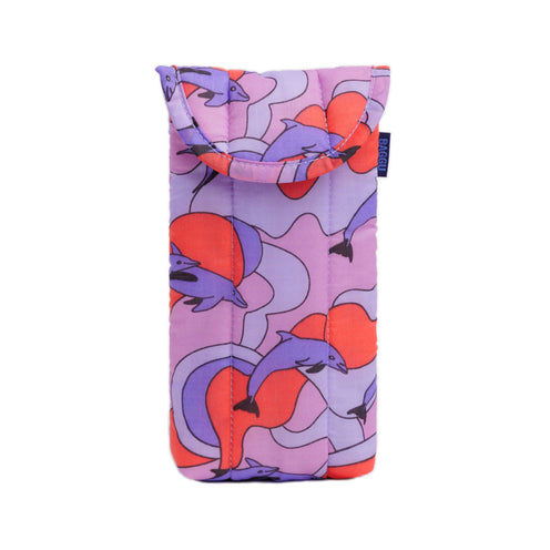 Baggu Puffy Glasses Sleeve, Dolphins