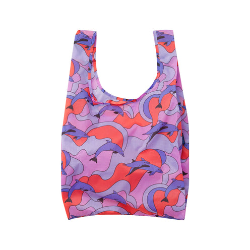 Baggu Standard Shopper Bag, Dolphins