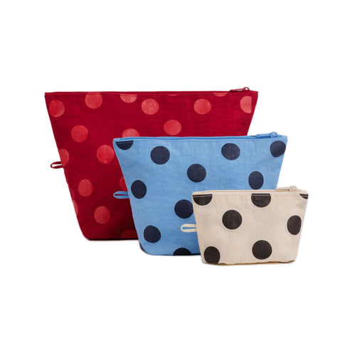 Baggu Go Pouch Set, Polka Dot Mix