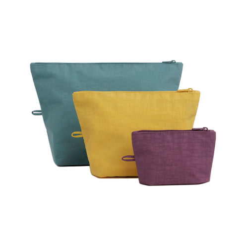 Baggu Go Pouch Set, Jewel Mix