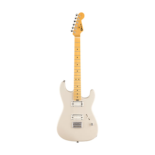 Charvel American Neo Classic San Dimas Style 1 HH HT Electric Guitar, Ivory Blitz