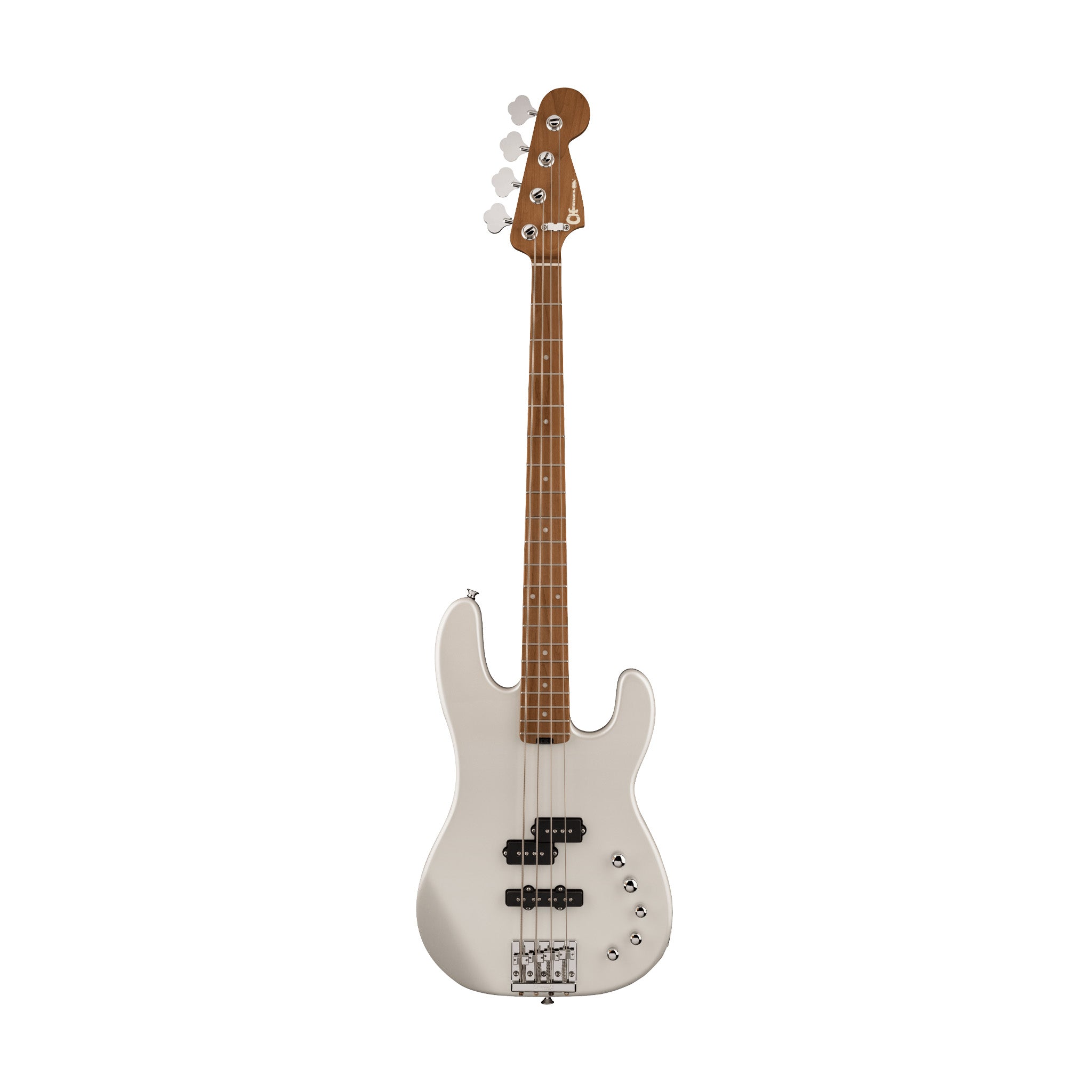 Charvel Pro-Mod San Dimas Bass PJ IV Electric Bass Guitar, Maple FB, Platinum Pearl