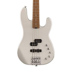 Charvel Pro-Mod San Dimas Bass PJ IV Electric Bass Guitar, Maple FB, Platinum Pearl