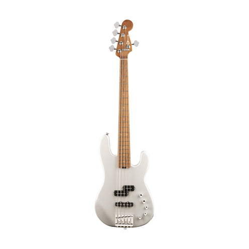 Charvel Pro-Mod San Dimas Bass PJ V Bass Guitar, Maple FB, Platinum Pearl