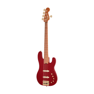 Charvel Pro-Mod San Dimas Bass JJ V Bass Guitar, Maple FB, Candy Apple Red
