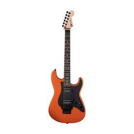 Charvel Pro-Mod So-Cal Style 1 HH Floyd Rose Electric Guitar, Ebony FB, Satin Orange Blaze