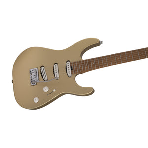 Charvel Pro-Mod DK22 SSS 2PT Electric Guitar, Caramelized Maple FB, Pharaohs Gold