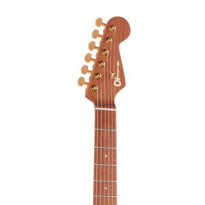 Charvel Pro-Mod DK24 HSS 2PT Electric Guitar, Caramelized Maple FB, Snow White