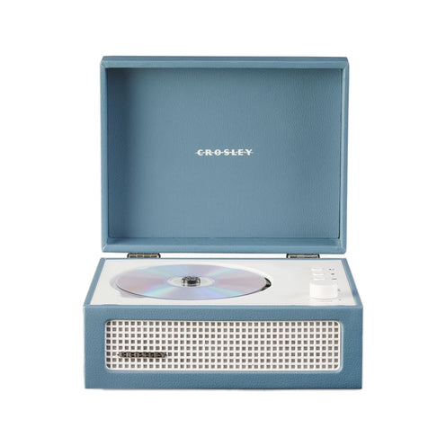 Crosley Voyager Retro Portable CD Player, Washed Blue