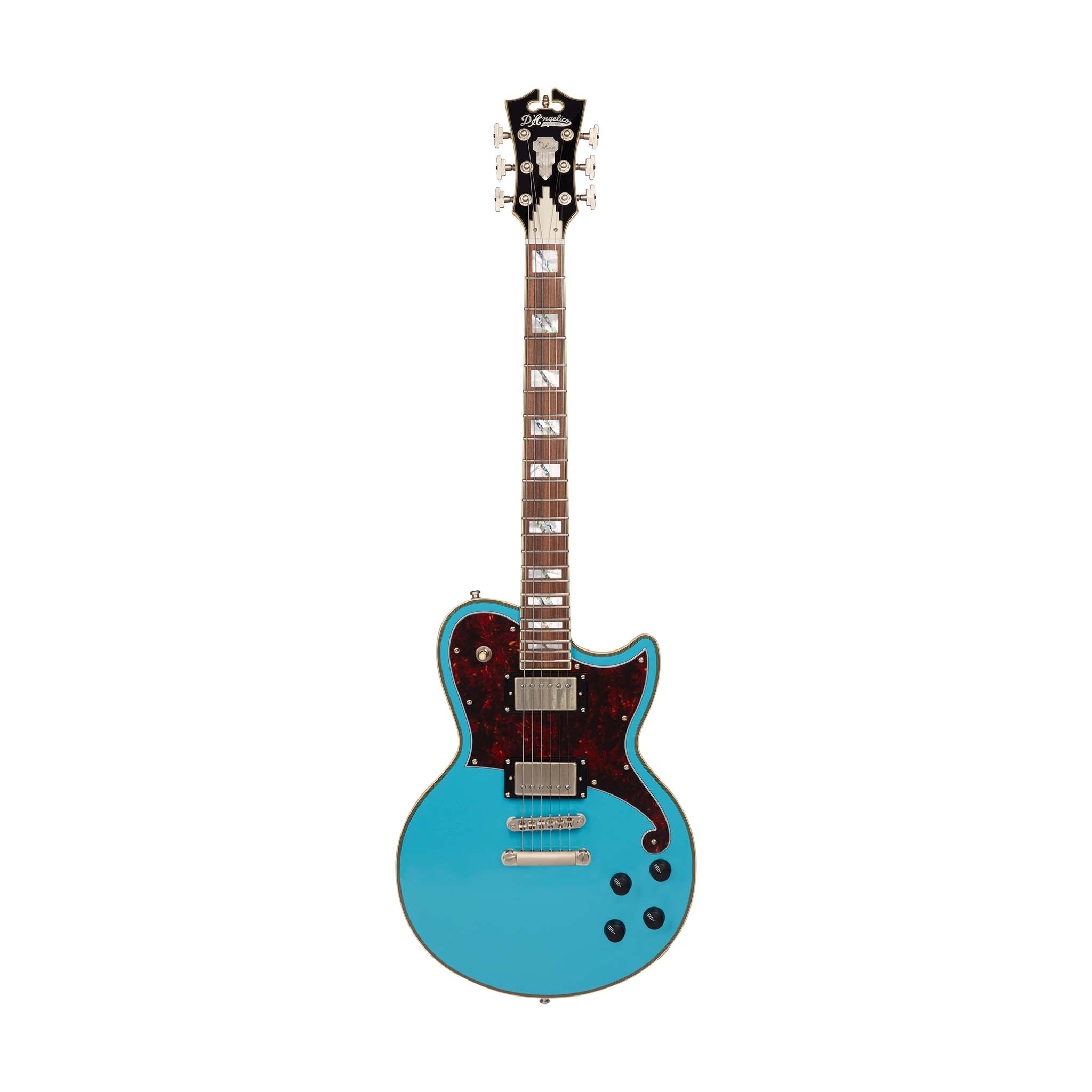 D'Angelico Deluxe Brandon Niederauer Atlantic Electric Guitar w/Case, Sonic Blue