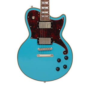 D'Angelico Deluxe Brandon Niederauer Atlantic Electric Guitar w/Case, Sonic Blue