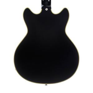 D'Angelico Excel Mini DC Tour Semi-Hollowbody Electric Guitar, Black