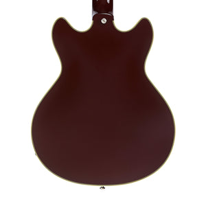D'Angelico Excel Mini DC Tour Semi-Hollowbody Electric Guitar, Solid Wine
