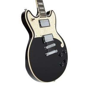 D'Angelico Premier Brighton Electric Guitar, Black Flake