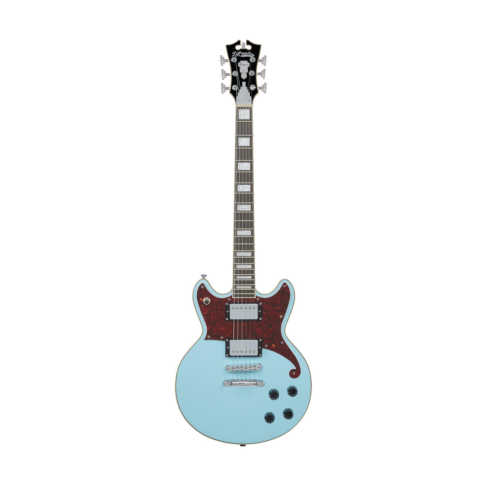 D'Angelico Premier Brighton Electric Guitar, Sky Blue