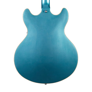 D'Angelico Premier DC Semi-Hollow Electric Guitar w/Stopbar Tailpiece, Ocean Turquoise