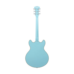 D'Angelico Premier DC Semi-Hollowbody Electric Guitar w/Stopbar Tailpiece, Sky Blue