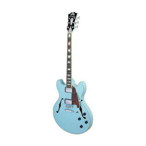 D'Angelico Premier DC Semi-Hollowbody Electric Guitar w/Stopbar Tailpiece, Sky Blue