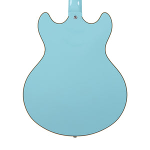 D'Angelico Premier DC Semi-Hollowbody Electric Guitar w/Stopbar Tailpiece, Sky Blue