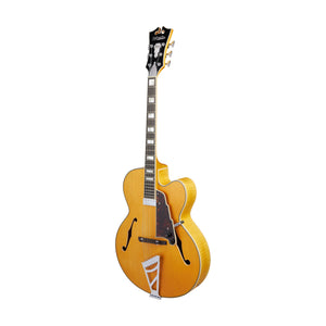 D'Angelico Premier EXL-1 Hollowbody Electric Guitar, Satin Honey Blonde