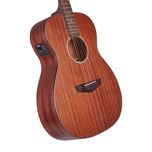 D'Angelico Premier Tammany LS Orchestra Acoustic Guitar, Mahogany Satin