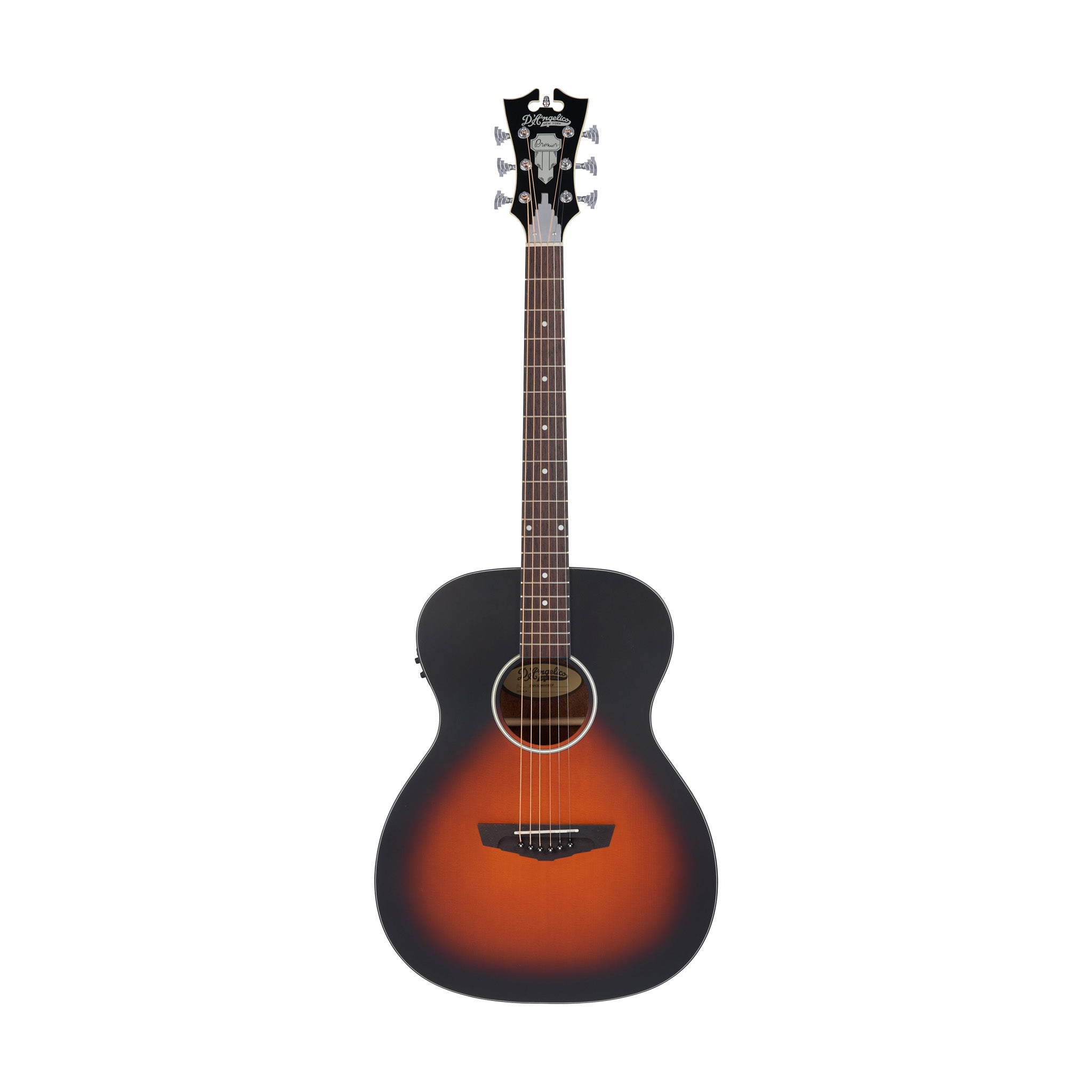 D'Angelico Premier Tammany LS Orchestra Acoustic Guitar, Satin Vintage Burst