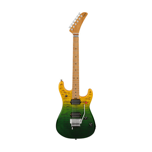 EVH 5150 Series Deluxe QM Electric Guitar, Baked Maple FB, Limeade Zest