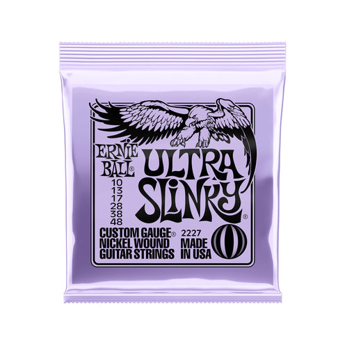 Ernie Ball P02227 Ultra Slinky Nickelwound Electric Guitar Strings, 10-48