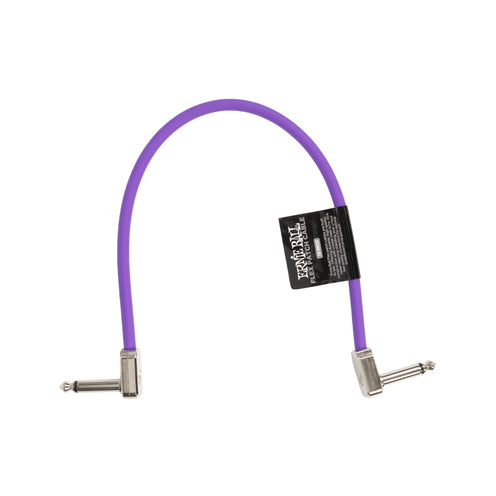 Ernie Ball P06448 Flex Instrument Patch Cable, 12 Inch, Purple, Single