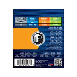 Elixir 12074 Nanoweb Light-Heavy 7-String Electric Guitar Strings, 10-59