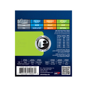 Elixir 19007 Optiweb Super Light 7-String Electric Guitar Strings, 09-52