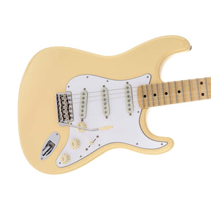 Fender Artist Yngwie Malmsteen Stratocaster Guitar, Scalloped Maple FB, Vintage White