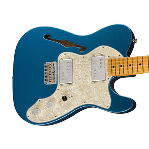Fender American Vintage II 72 Telecaster Thinline Electric Guitar, Maple FB, Lake Placid Blue