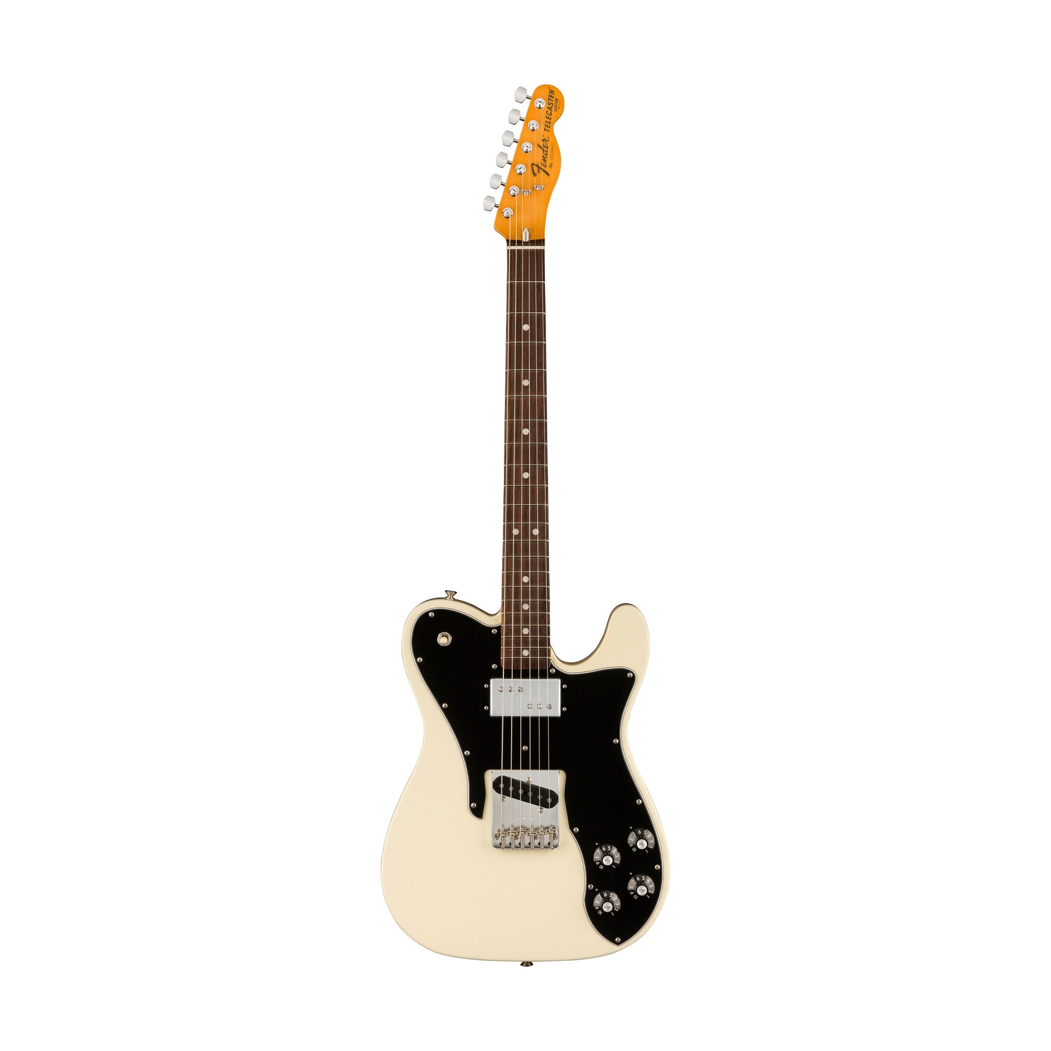 Fender American Vintage II 77 Telecaster Custom Electric Guitar, RW FB, Olympic White