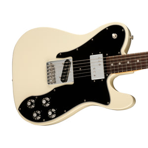 Fender American Vintage II 77 Telecaster Custom Electric Guitar, RW FB, Olympic White