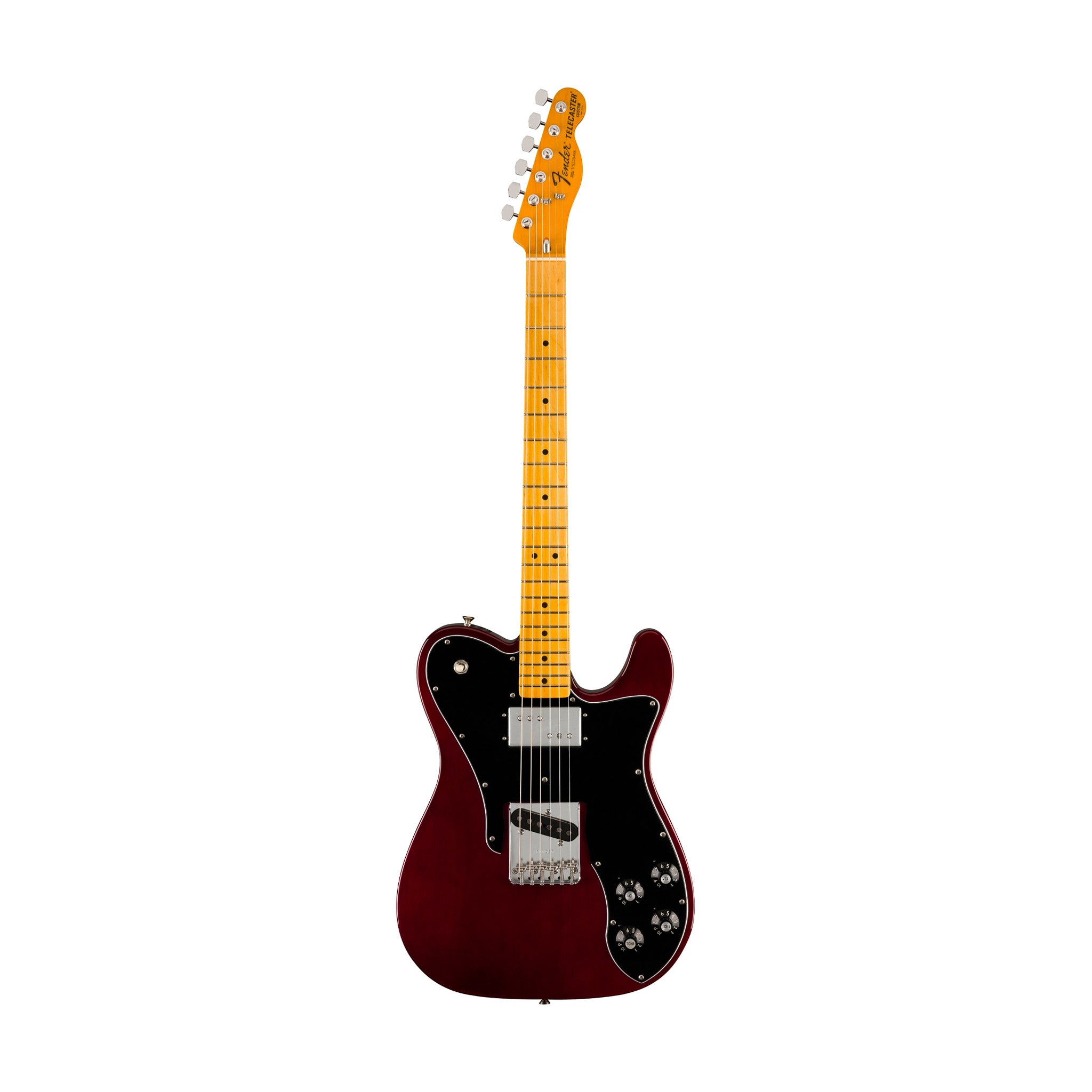 Fender American Vintage II 77 Telecaster Custom Electric Guitar, Maple FB, Wine