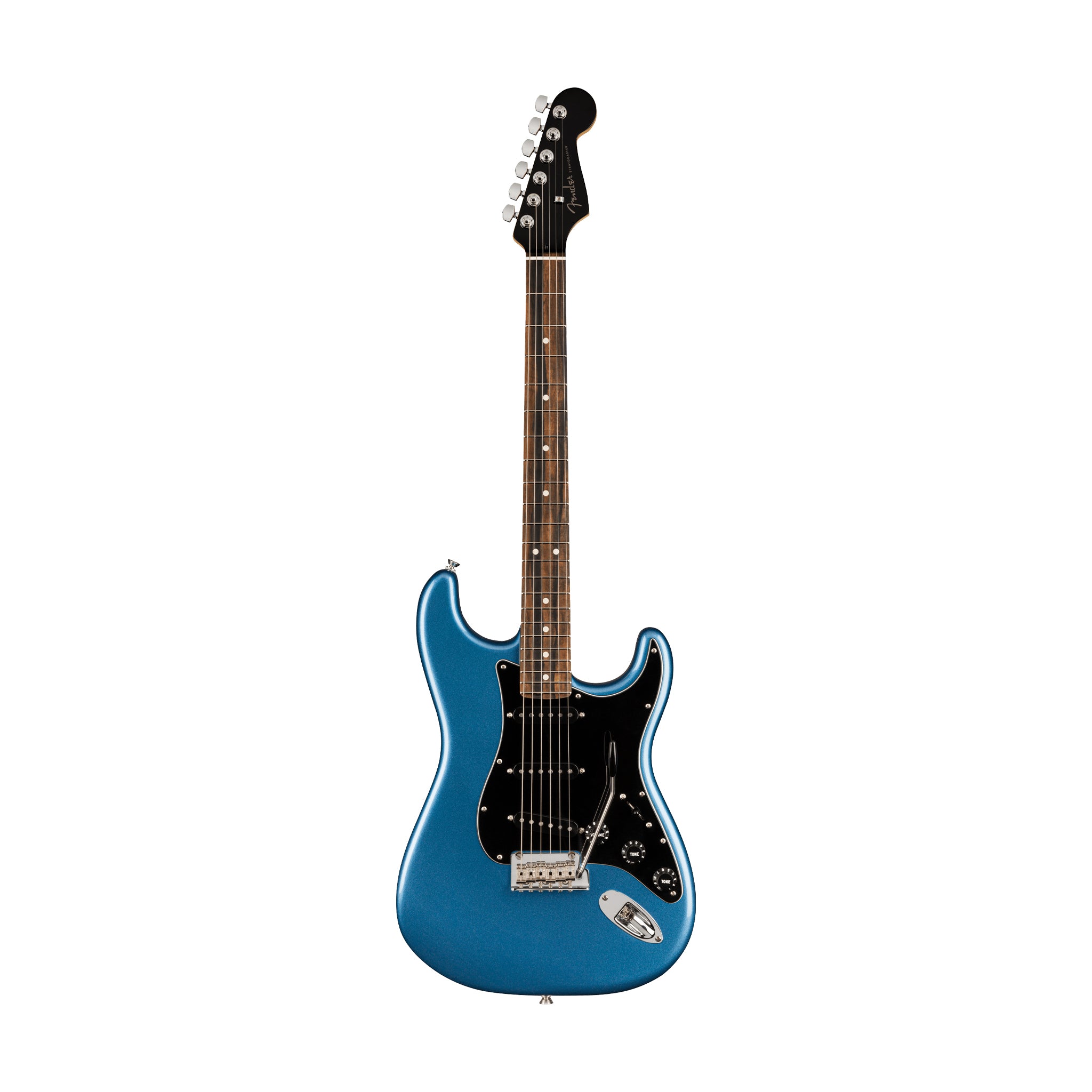 Fender Ltd Ed American Professional Stratocaster Electric Guitar, Ebony FB, Lake Placid Blue