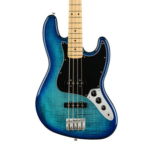 Fender Limited Edition Player Series Plus Top Jazz Bass Guitar, Maple FB, Blue Burst