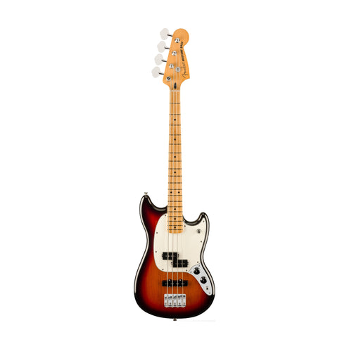 Fender Player II Mustang Bass PJ Guitar, Maple FB, 3-Tone Sunburst