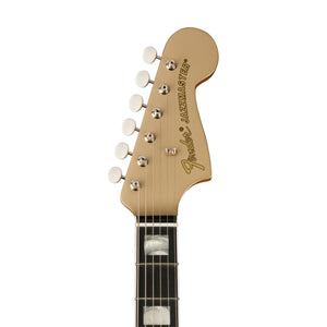 Fender Gold Foil Jazzmaster Electric Guitar, Ebony FB, Shoreline Gold