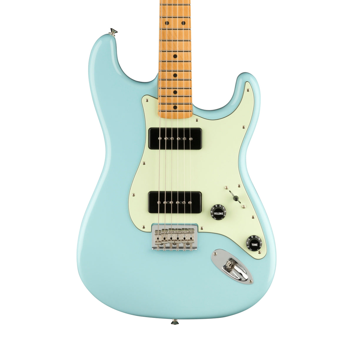 ギター Fender Noventa Stratocaster Daphne Blue Fender Mexico Noventa Stratocaster -Daphne Blue / Maple-《エレキ