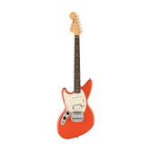 Fender Kurt Cobain Jag-Stang Left-handed Electric Guitar, RW FB, Fiesta Red
