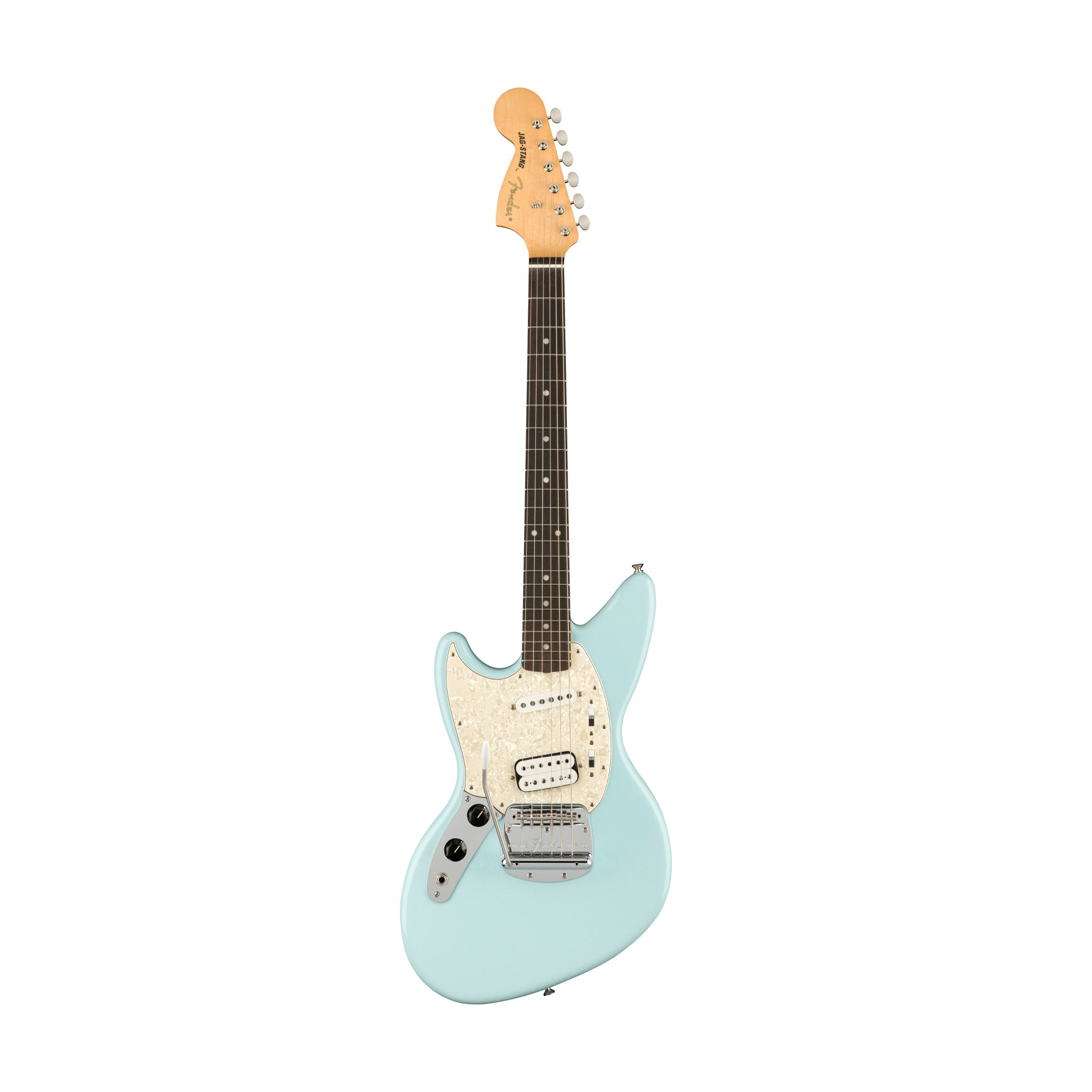 Fender Kurt Cobain Jag-Stang Left-handed Electric Guitar, RW FB, Sonic Blue