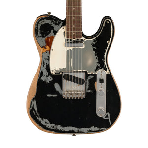 Fender Joe Strummer Road Worn Telecaster Electric Guitar, RW FB, Black